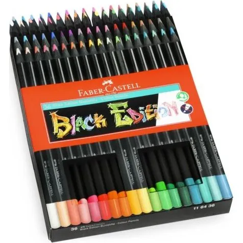 Faber-Castell Black Edition farveblyanter, 36 stk
