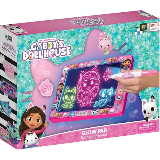 Gabby's Dollhouse Glow Pad tegnebrt med lys