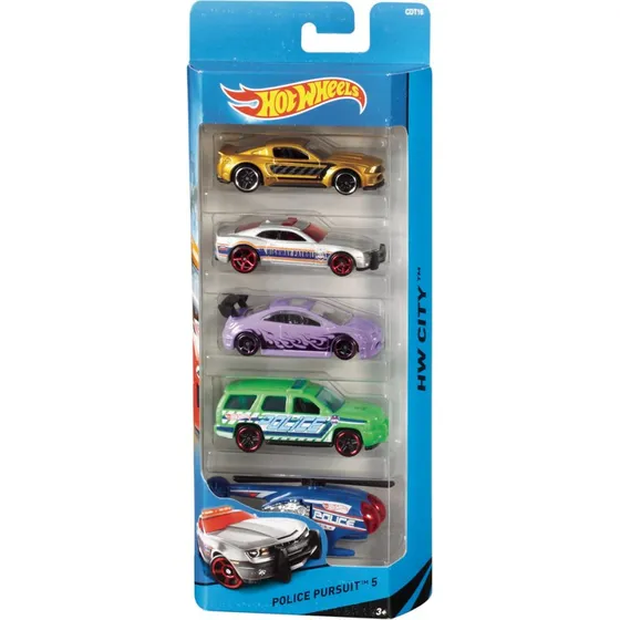 Hot Wheels 5-pak racerbiler  assorteret