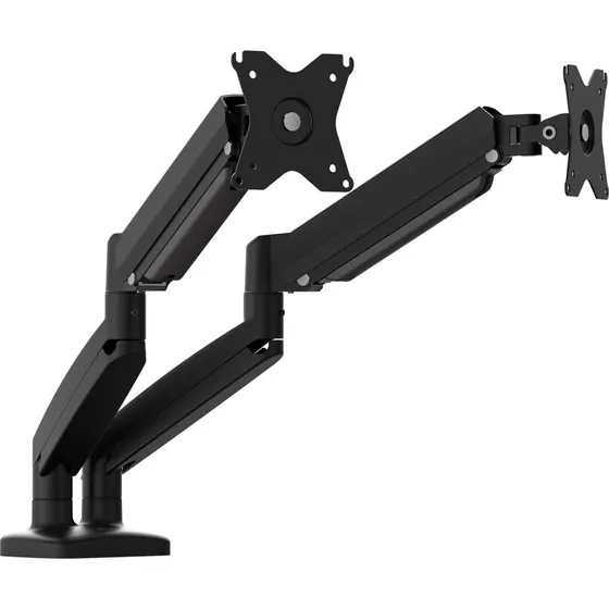 j5create JTSA102-N Ergonomisk dobbelt skærmarm 17–32" (sort)