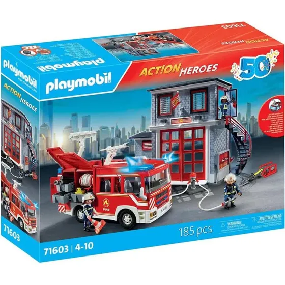 Playmobil Action Heroes 71603 Brandstation - Byggesæt 185 dele (4+ år)