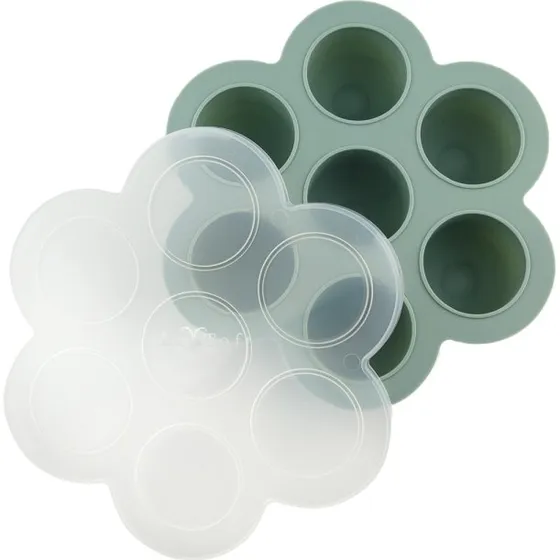 Le Toft Fryseboks til babymad Smokey Green 7x75 ml