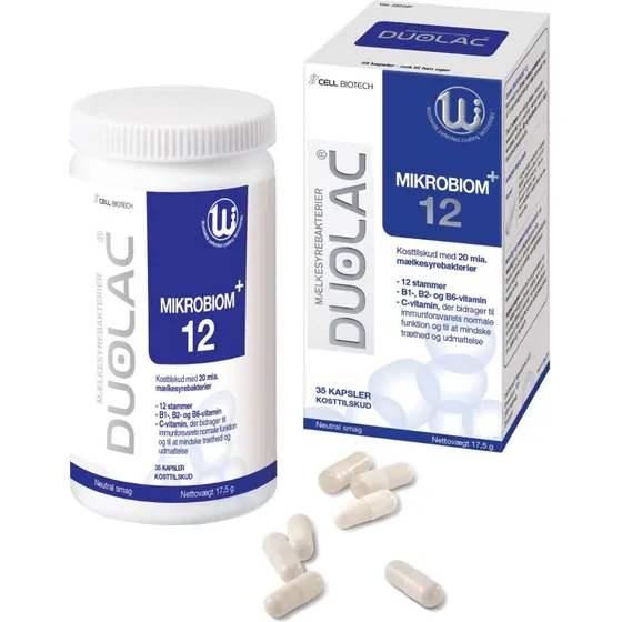 Duolac Mikrobiom 12 - 35 stk (20 mia pr. kapsel)