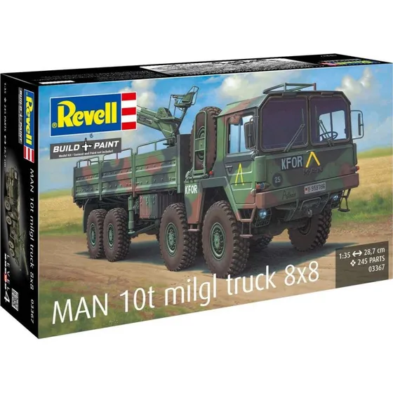 Revell MAN 10t Milgl 8x8 modelbyggest 1:35 (245 dele)