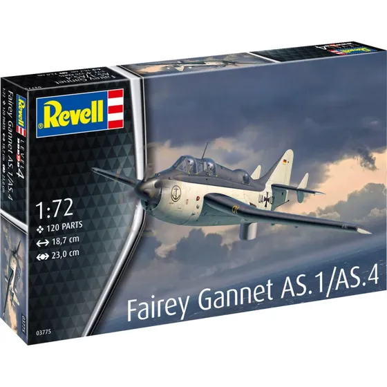Revell Fairey Gannet AS.1/AS.4 1:72 modelbyggest