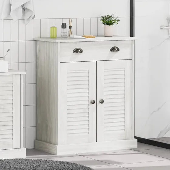 vidaXL Badeværelsesskab VIGO Hvid/Antik hvid 68x34x80 cm