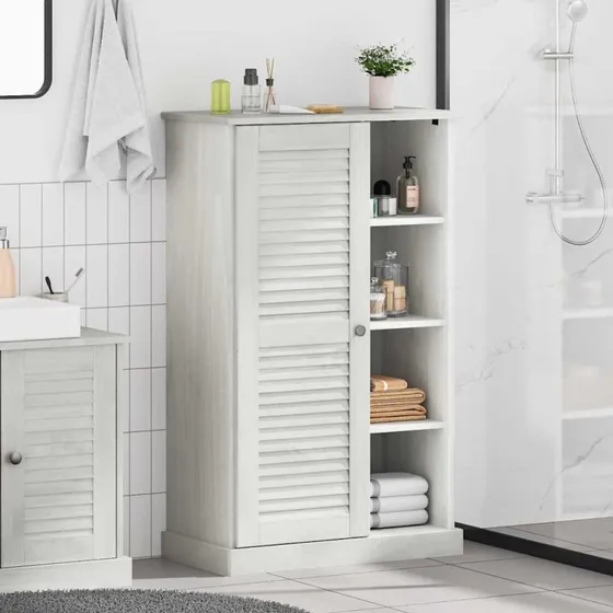 vidaXL Badeværelsesskab VIGO Hvid/Antik hvid 68 x 34 x 110 cm