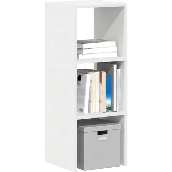 vidaXL stabelbar bogreol 30x30x80 cm hvid