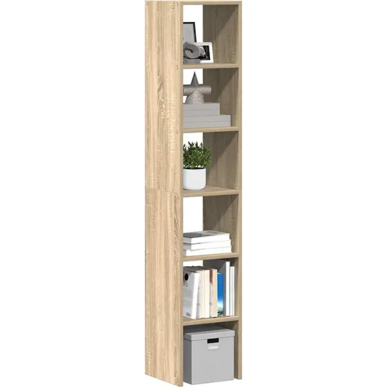 vidaXL bogreoler stabelbare 2 stk. 30x30x80 cm Sonoma-eg