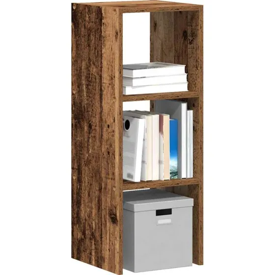 vidaXL bogreol stabelbar 30x30x80 cm konstrueret træ, antikt træ