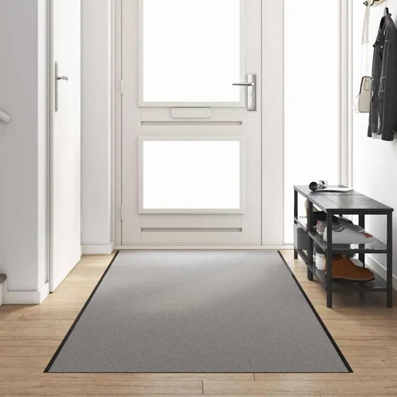 vidaXL Dørmåtte 120x350 cm Grå/Sort – Polypropylen/Vinyl