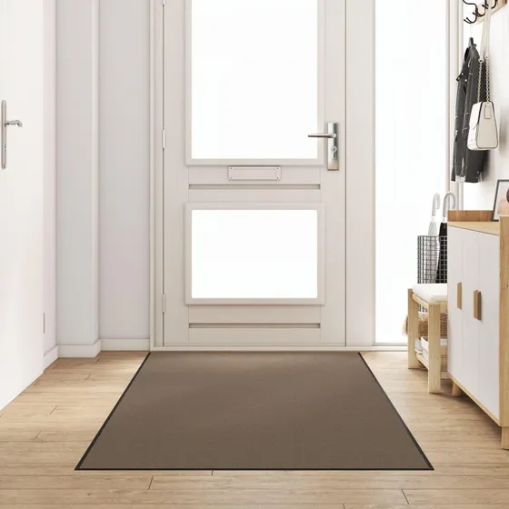 Andet Dørmåtte 120 x 250 cm – Beige/Sort, Polypropylen/Vinyl