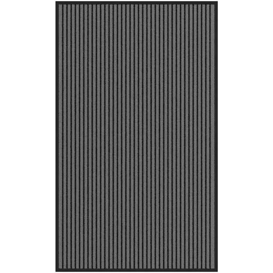 Stribe Dørmåtte 90x150 cm – Sort/Grå
