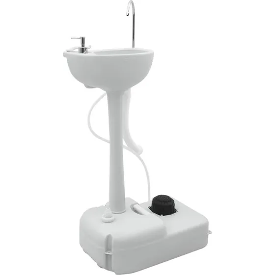 vidaXL camping håndvaskestativ, grå 50,5x33x103 cm