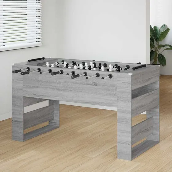 vidaXL Fodboldbord Grå Sonoma 146,5×74×85 cm