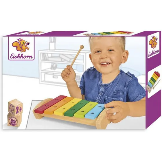 Eichhorn xylophon i træ 18+ mdr, 6 toner (24×15 cm, FSC)