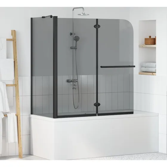 vidaXL Bi-folding brusekabine mrk gennemsigtig 12067129 cm