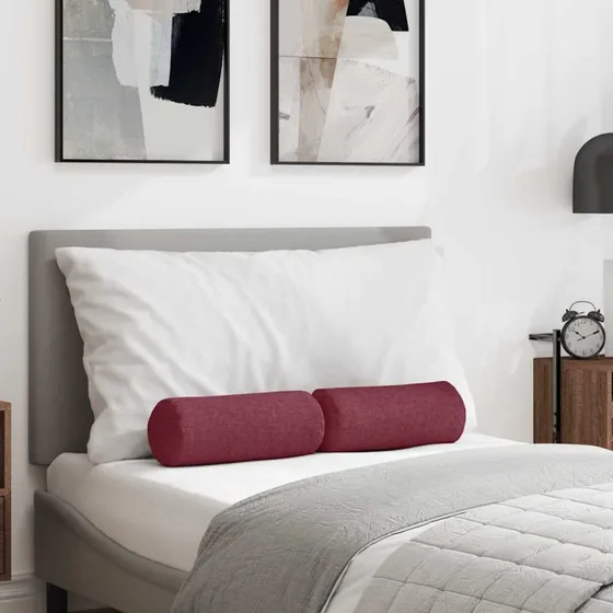 vidaXL Bolsterpuder 2 stk Vinrd 15 x 40 cm Stof