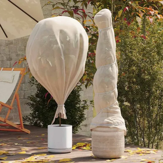 vidaXL Frostbeskyttelsesfleece Beige 50 x 3,2 m Non-woven