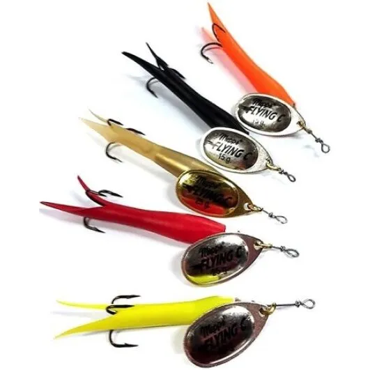 Mepps Flying C 25 g – fluo gul/kobber