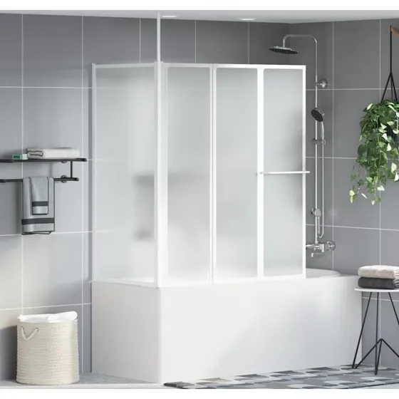 vidaXL Badskrm Matteret 120 x 70 x 137 cm Aluminium