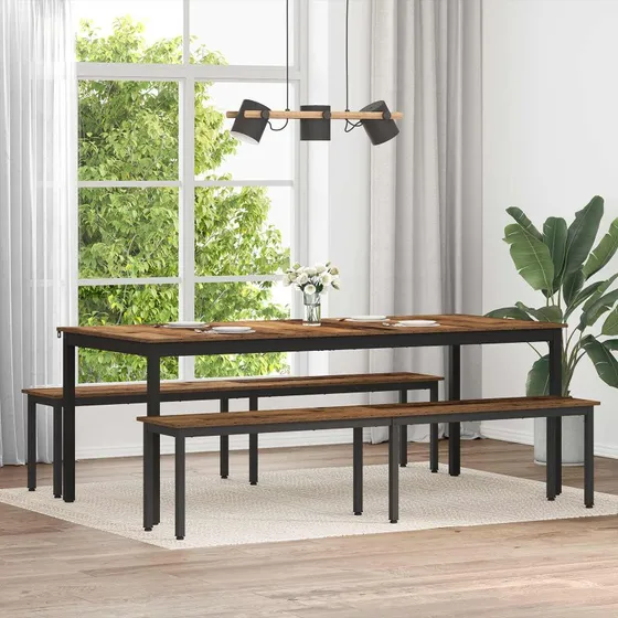 vidaXL bænk Gammelt træ 200 x 35 x 45 cm konstrueret træ