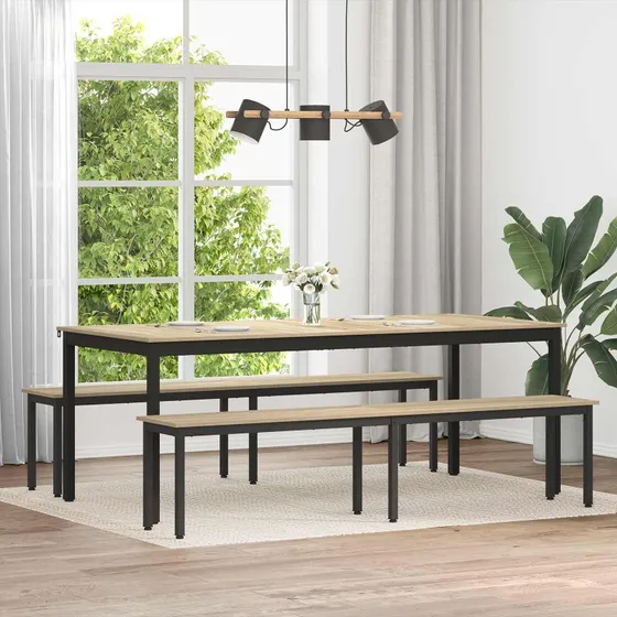 vidaXL bænk Sonoma 200 x 35 x 45 cm konstrueret træ