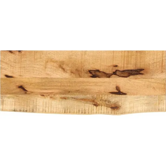 vidaXL bordplade 90x30x3,8 cm i massivt mangotræ, naturlig kant