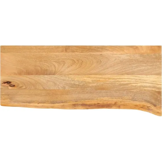 vidaXL bordplade i massivt mangotr 80x40x2,5 cm, naturlig kant