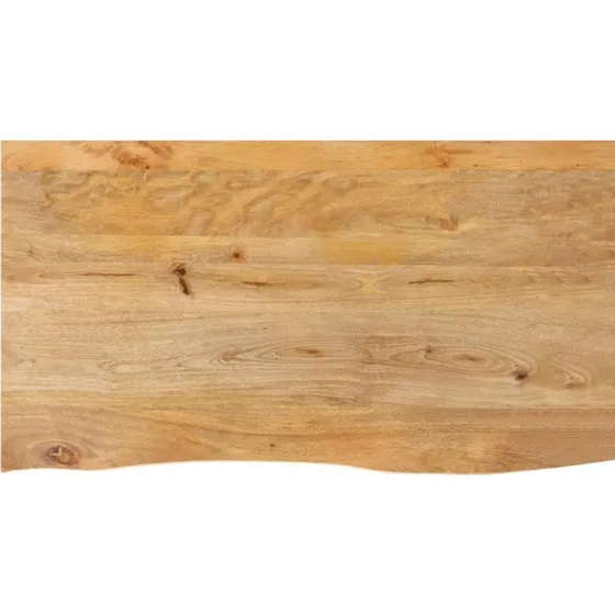 vidaXL bordplade i massivt mangotræ 100x60x2,5 cm, naturlig kant