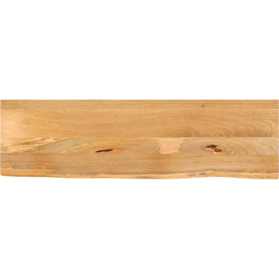 vidaXL bordplade 110x40x3,8 cm naturlig kant massivt mangotr