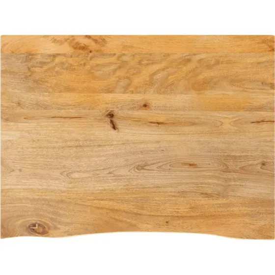 vidaXL bordplade 70x60x3,8 cm massivt mangotr, naturlig kant