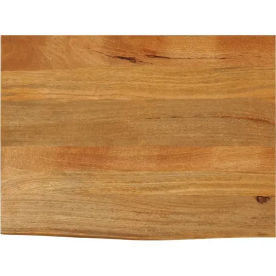 vidaXL bordplade i massivt mangotr 70x60x2,5 cm naturlig kant