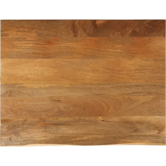 vidaXL bordplade i massivt mangotr 100x80x2,5 cm naturlig kant