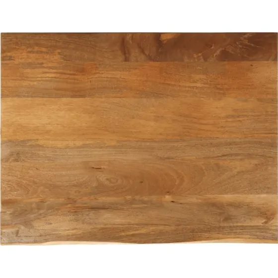 vidaXL bordplade 90x80x3,8 cm massivt mangotr naturlig kant