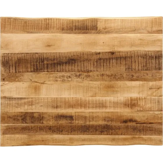 vidaXL Bordplade 100x80x2,5 cm massivt mangotræ, naturlig kant