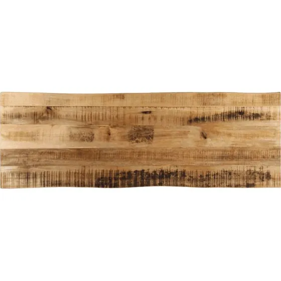 vidaXL bordplade 120x40x3,8 cm i massivt mangotr, naturlig kant