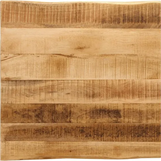 vidaXL bordplade 60x60x3,8 cm i massivt mangotræ, naturlig kant