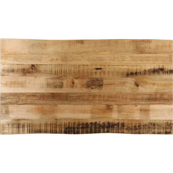 vidaXL bordplade 100x60x3,8 cm massivt mangotræ, naturlig kant