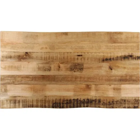 vidaXL bordplade massivt mangotræ 120x60x3,8 cm naturkant