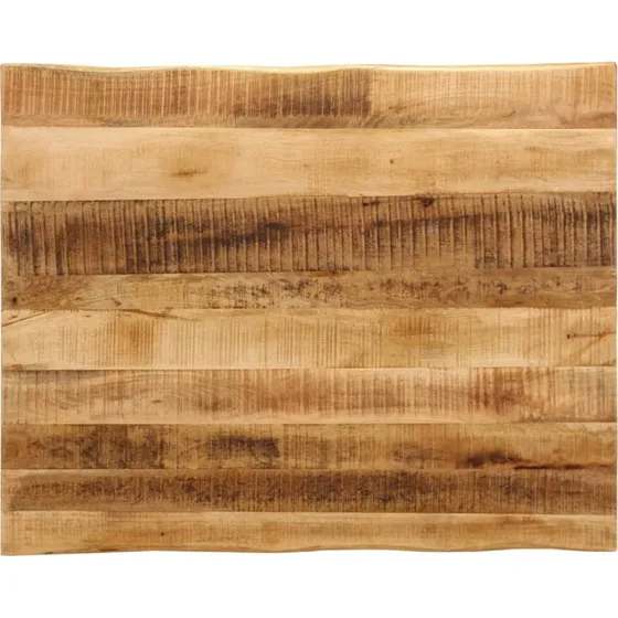 vidaXL bordplade massivt mangotræ 90x80x3,8 cm naturlig kant
