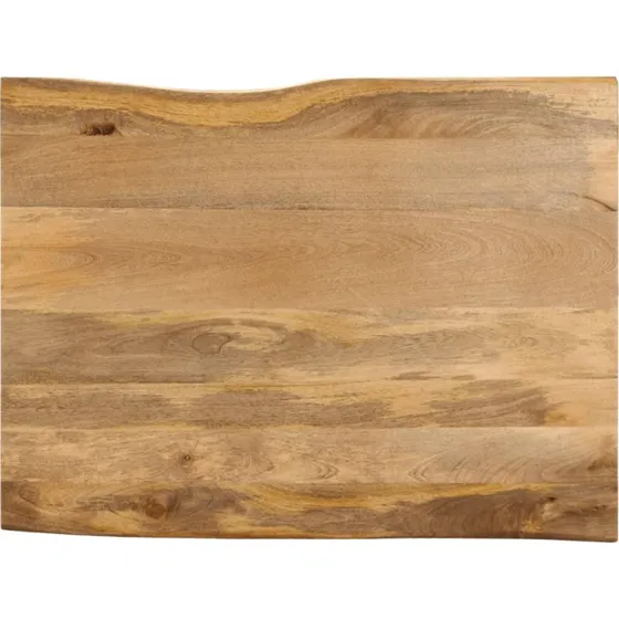 vidaXL bordplade 100x80x2,5 cm naturlig kant i massivt mangotræ