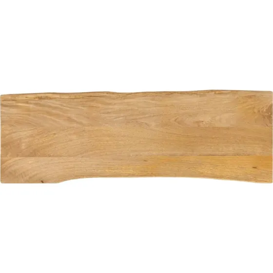 vidaXL bordplade massivt mangotr 110x40x3,8 cm naturlig kant