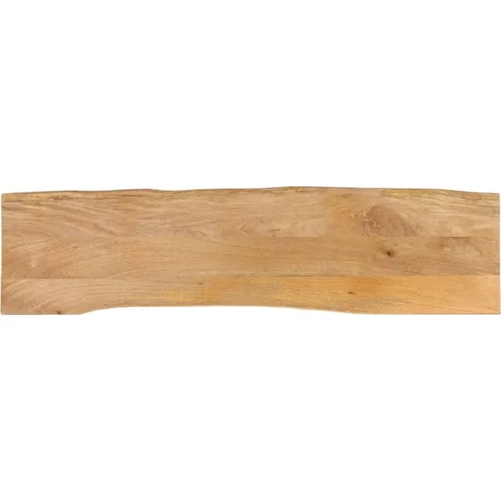 vidaXL bordplade i massivt mangotræ 160x40x3,8 cm naturlig kant