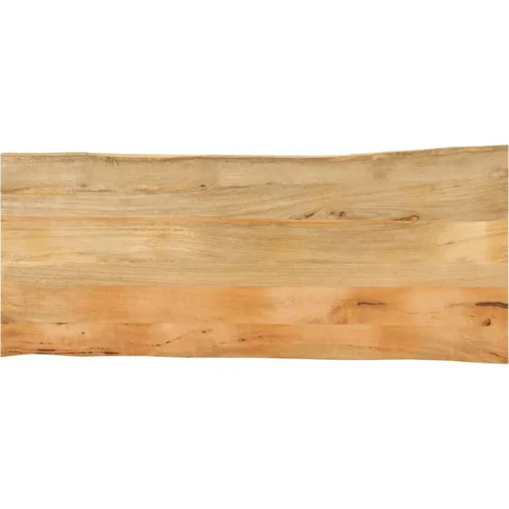 vidaXL bordplade massivt mangotræ 140x60x3,8 cm naturlig kant