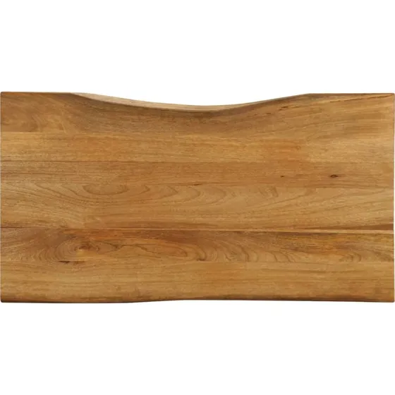 vidaXL bordplade massivt mangotræ 110x60x3,8 cm naturlig kant