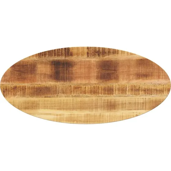 Mangotræ Bordplade Oval 90x40x3,8 cm – Massivt Natur