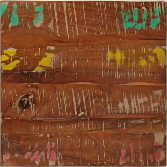 vidaXL bordplade 60x60x2,5 cm firkantet massivt genbrugstræ