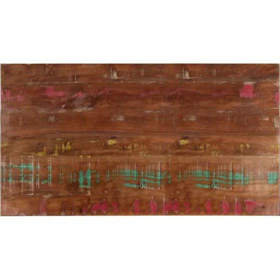 vidaXL bordplade 100x60x1,5 cm rektangulær massivt genbrugstræ