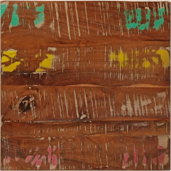 vidaXL bordplade 60x60x3,8 cm firkantet i massivt genbrugstræ